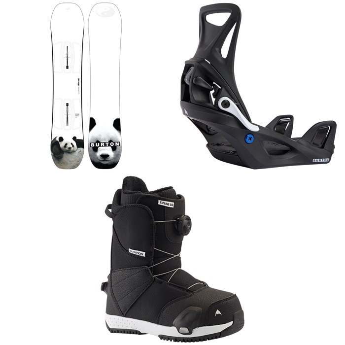 Burton - Process Smalls Snowboard + Step On Snowboard Bindings + Zipline Step On Boots - Kids' 2023