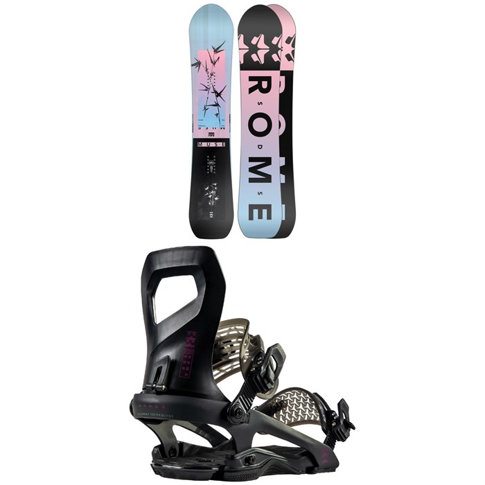 Rome - Muse Snowboard + Brass Snowboard Bindings - Women's 2023