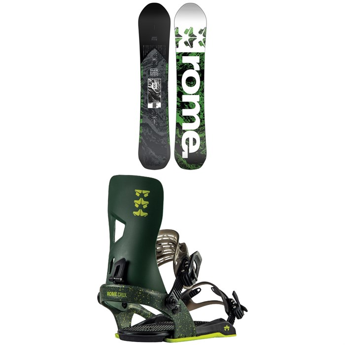 Rome - Freaker Snowboard + Crux Snowboard Bindings 2023
