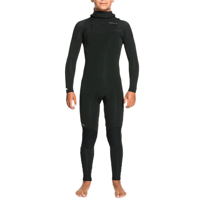 Quiksilver - 4/3 Everyday Sessions Chest Zip Hooded Wetsuit - Boys'