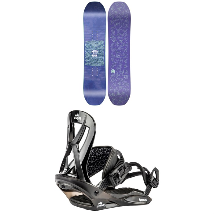 Nitro - Ripper Snowboard + Mini Charger Snowboard Bindings - Little Kids' 2023