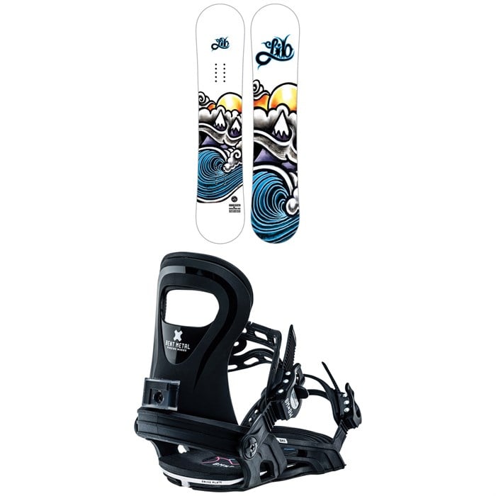 Lib Tech - Banana Blaster BTX Snowboard + Bent Metal BMX Snowboard Bindings - Big Kids' 2023