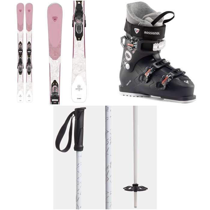 Rossignol - Experience W 76 Skis + Xpress 10 GW Bindings + Rossignol Kelia 50 Ski Boots - Women's + evo Refract Ski Poles 2023