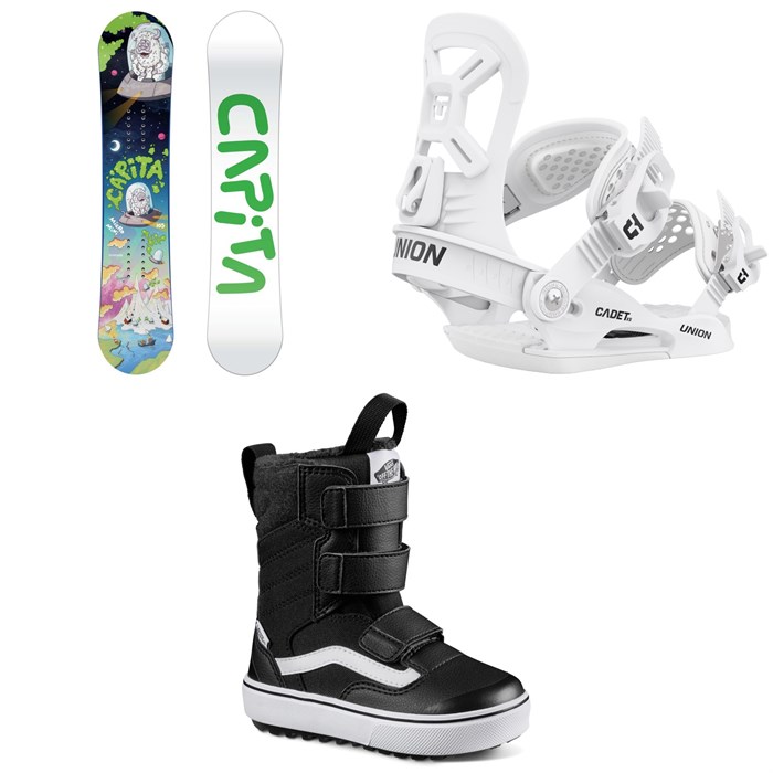 CAPiTA - Micro Mini Snowboard + Union Cadet XS Snowboard Binding + Vans Juvie Mini Snowboard Boots - Little Kids' 2023