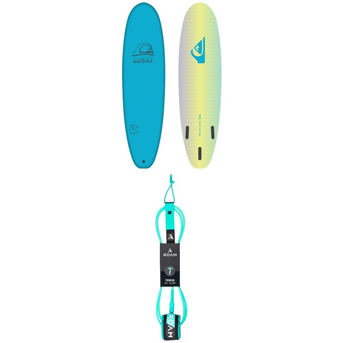 Quiksilver Surfboards - Quiksilver Soft Break 7' Surfboard + Roam Premium 7' Leash