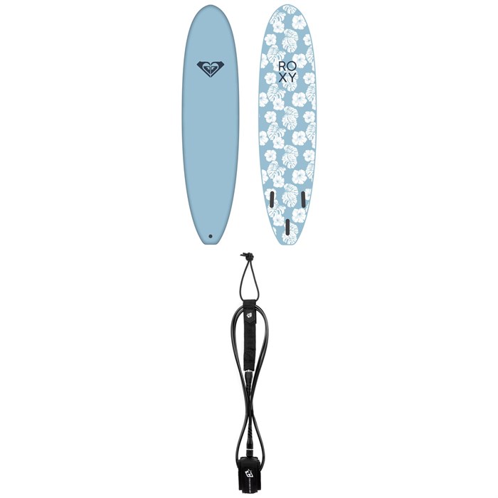 Roxy Surfboards - Roxy Soft Break 8' Surfboard - Women's + Creatures of Leisure Icon 8' Surf Leash