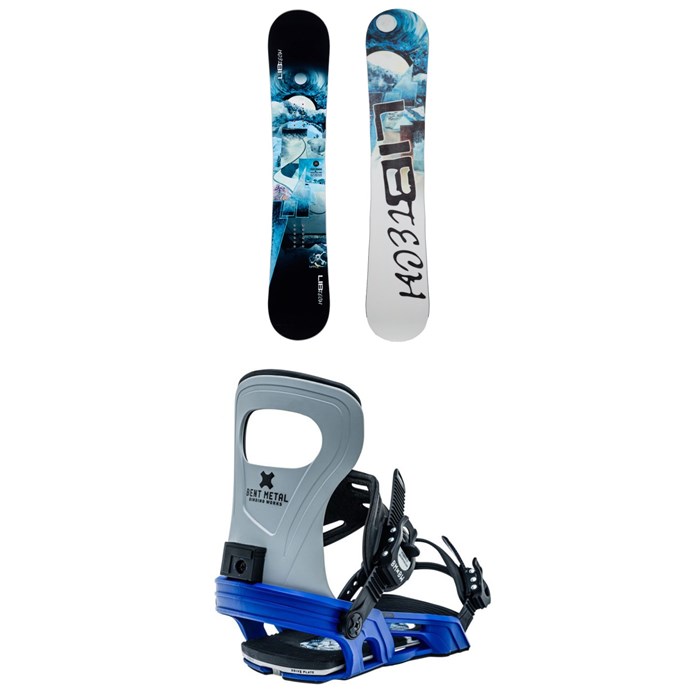 Lib Tech - Skate Banana BTX Snowboard + Bent Metal Joint Snowboard Bindings 2023
