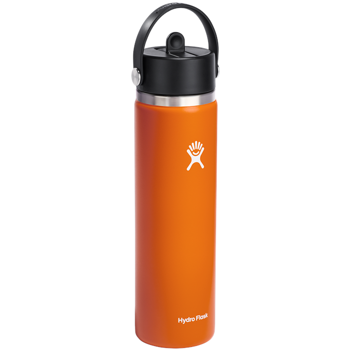 Hydro Flask Stainless Steel Wide Mouth Water Bottle with Flex Cap and  Double-Wall Vacuum Insulation