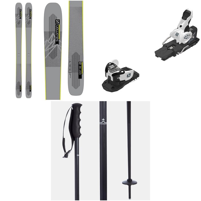 Salomon - QST 92 Skis + Warden MNC 13 Ski Bindings + evo Merge Ski Poles 2022