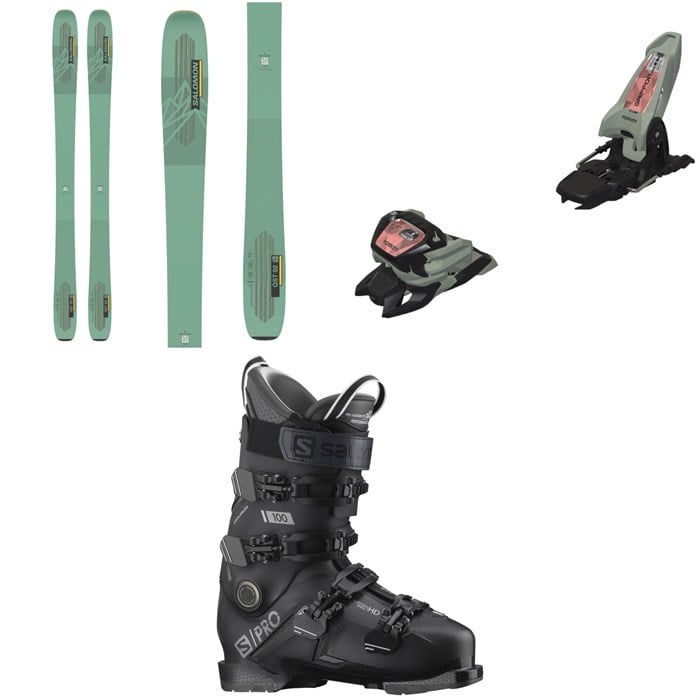 Salomon - QST 92 Skis + Marker Griffon 13 ID Ski Bindings + Salomon S/Pro 100 GW Ski Boots 2023