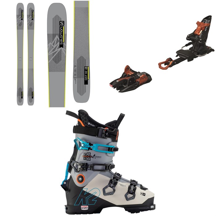 Salomon - QST 92 Skis + Marker Kingpin 13 Alpine Touring Ski Bindings + K2 Mindbender 120 Alpine Touring Ski Boots 2022