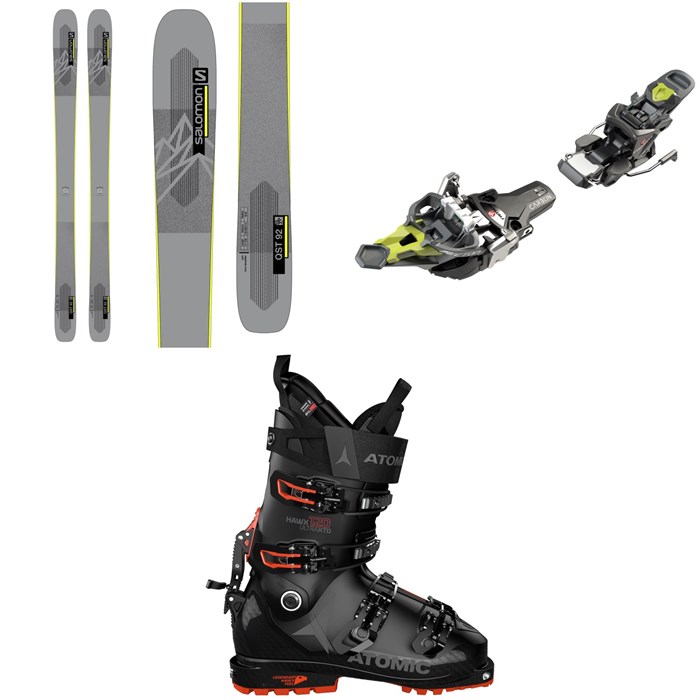 Salomon - QST 92 Skis + Fritschi Tecton 12 Alpine Touring Ski Bindings + Atomic Hawx Ultra XTD 120 Alpine Touring Ski Boots 2022
