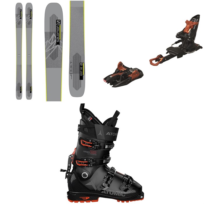 Salomon - QST 92 Skis + Marker Kingpin 13 Alpine Touring Ski Bindings + Atomic Hawx Ultra XTD 120 Alpine Touring Ski Boots 2022