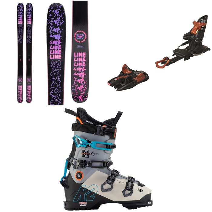 Line Skis - Sick Day 104 Skis + Marker Kingpin 13 Alpine Touring Ski Bindings + K2 Mindbender 120 Alpine Touring Ski Boots 2022