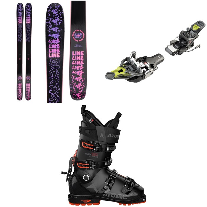 Line Skis - Sick Day 104 Skis + Fritschi Tecton 12 Alpine Touring Ski Bindings + Atomic Hawx Ultra XTD 120 Alpine Touring Ski Boots 2022