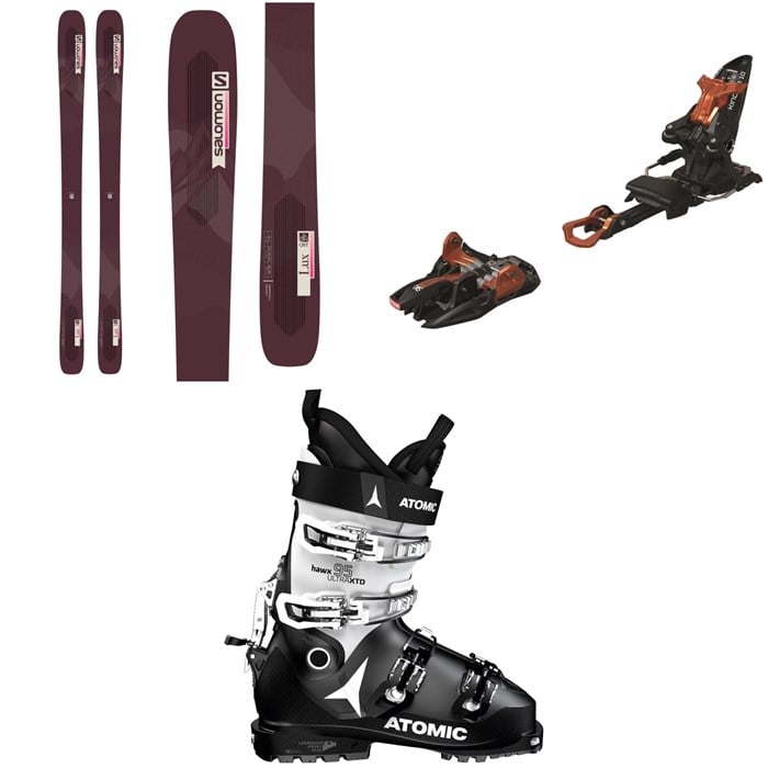 Salomon - QST Lux 92 Skis + Marker Kingpin 10 Alpine Touring Ski Bindings + Atomic Hawx Ultra XTD 95 W CT GW Alpine Touring Ski Boots - Women's 2022