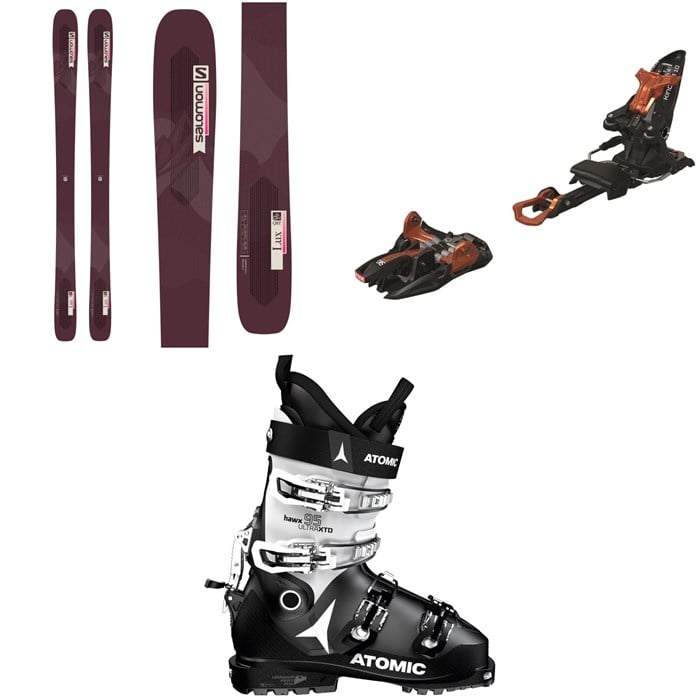 Salomon - Salomon QST Lux 92 Skis + Marker Kingpin 10 Alpine Touring Ski Bindings + Atomic Hawx Ultra XTD 95 W CT GW Alpine Touring Ski Boots - Women's 2022