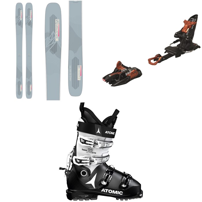 Salomon - Salomon QST Lumen 99 Skis + Marker Kingpin 10 Alpine Touring Ski Bindings + Atomic Hawx Ultra XTD 95 W CT GW Alpine Touring Ski Boots - Women's 2022