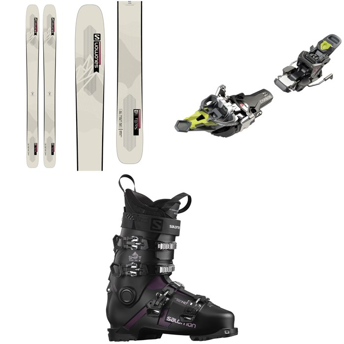Salomon - Salomon QST Stella 106 Skis + Fritschi Tecton 12 Alpine Touring Ski Bindings + Salomon Shift Pro 90 W Alpine Touring Ski Boots - Women's 2022