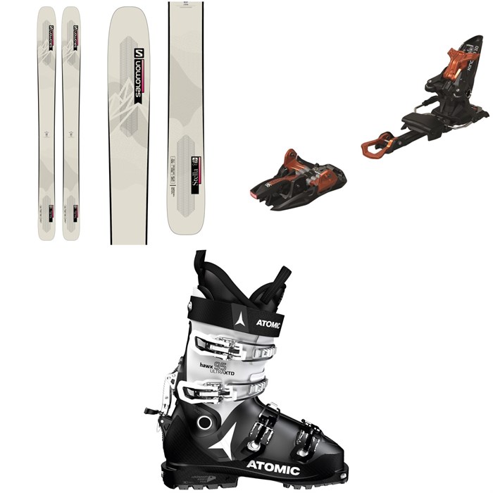 Salomon - QST Stella 106 Skis + Marker Kingpin 10 Alpine Touring Ski Bindings + Atomic Hawx Ultra XTD 95 W CT GW Alpine Touring Ski Boots - Women's 2022
