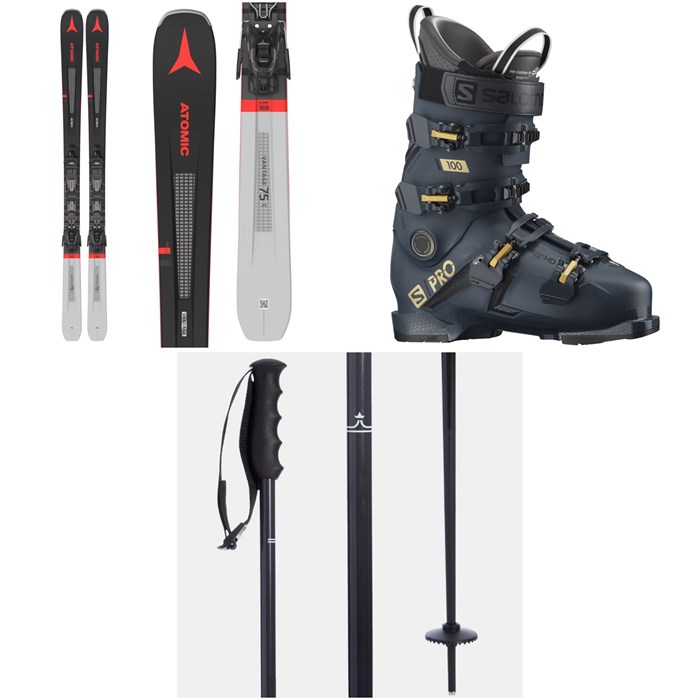 Atomic - Vantage 75 C Skis + M 10 GW Bindings + Salomon S/Pro 100 GW Ski Boots + evo Merge Ski Poles 2022