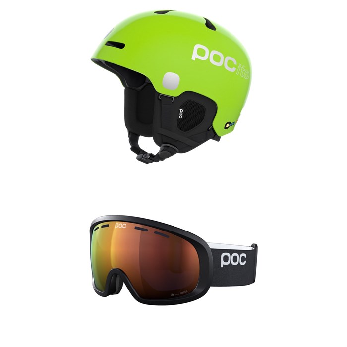 POC - POCito Fornix MIPS Helmet - Big Kids' + POC Fovea Mid Clarity Goggles