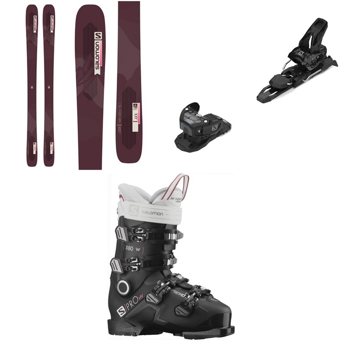 Salomon - QST Lux 92 Skis + Warden MNC 11 Ski Bindings + S/Pro HV X80 W CS GW Ski Boots - Women's 2022