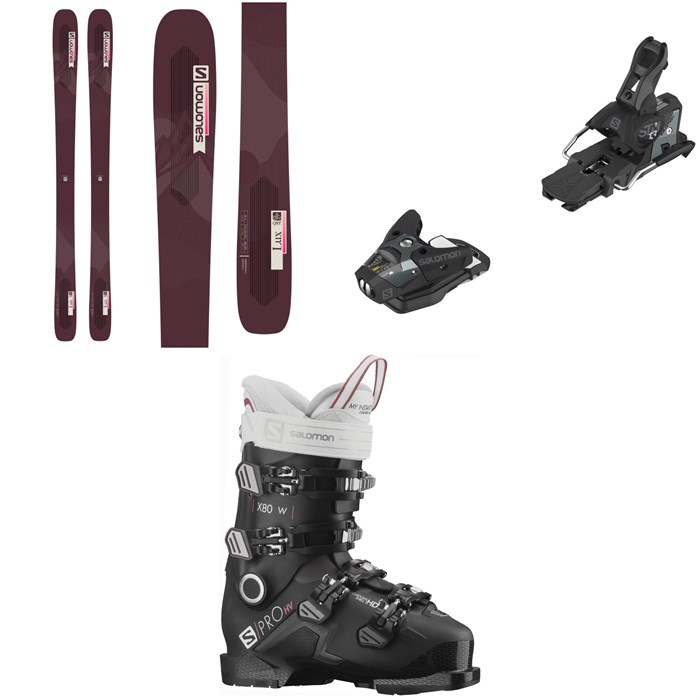 Salomon - QST Lux 92 Skis + STH2 WTR 13 Ski Bindings + S/Pro HV X80 W CS GW Ski Boots - Women's 2022