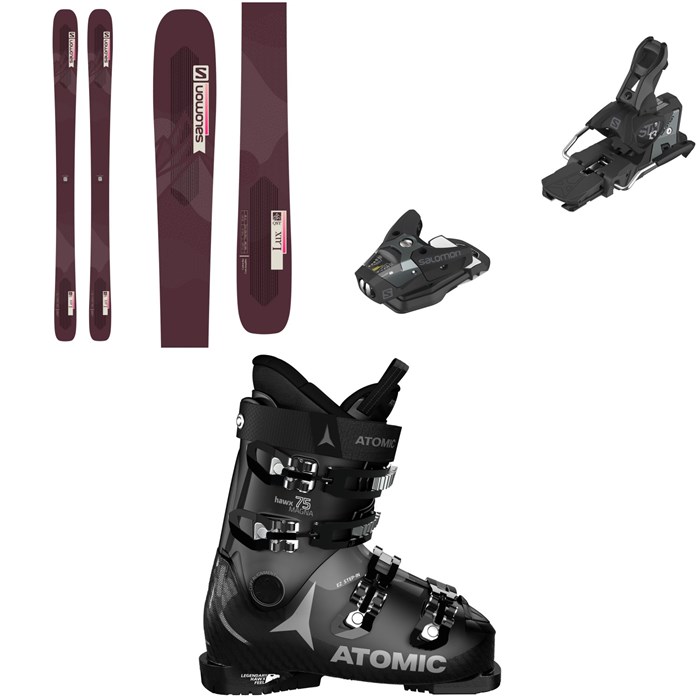 Salomon - QST Lux 92 Skis + STH2 WTR 13 Ski Bindings + Atomic Hawx Magna 75 W Ski Boots - Women's 2022