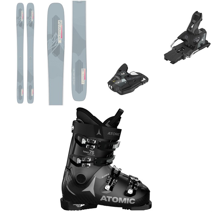 Salomon - QST Lumen 99 Skis + STH2 WTR 13 Ski Bindings + Atomic Hawx Magna 75 W Ski Boots - Women's 2022
