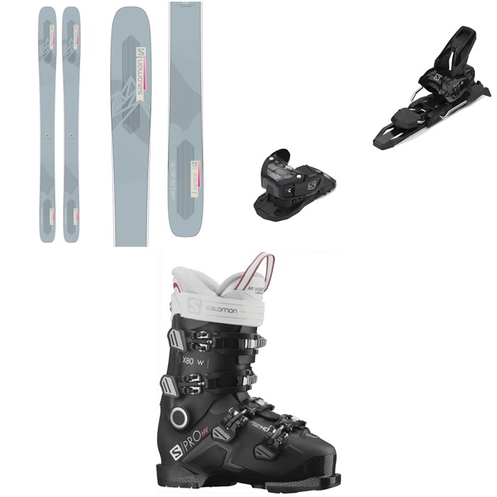 Salomon - QST Lumen 99 Skis + Warden MNC 11 Ski Bindings + S/Pro HV X80 W CS GW Ski Boots - Women's 2022