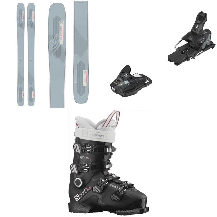 Salomon - QST Lumen 99 Skis + STH2 WTR 13 Ski Bindings 2022 + S/Pro HV X80 W CS GW Ski Boots - Women's 2022