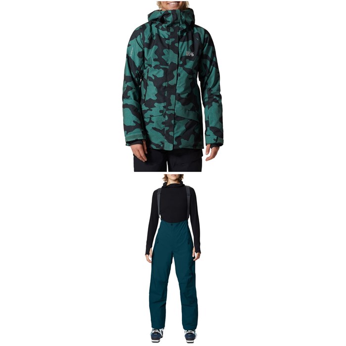 Mountain Hardwear - Cloud Bank GORE-TEX Insulated Jacket +  High Exposure C-Knit Tall Bibs - Women's 2022