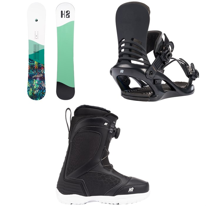 K2 - First Lite Snowboard + Cassette Snowboard Bindings + Benes Snowboard Boots - Women's 2023