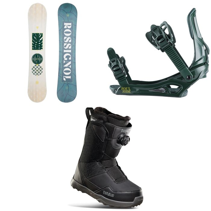 Rossignol - Soulside Snowboard + Soulside Snowboard Bindings + thirtytwo Shifty Boa Snowboard Boots - Women's 2023