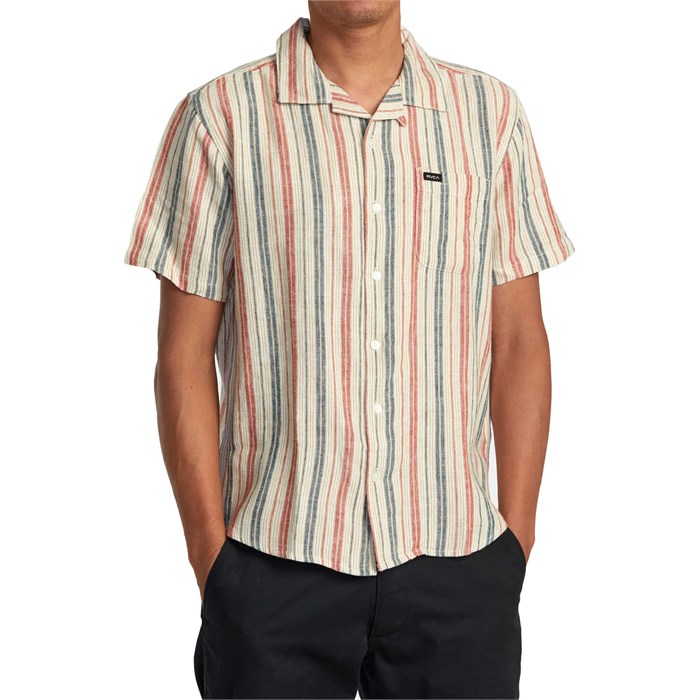 Rvca short hot sale sleeve shirt