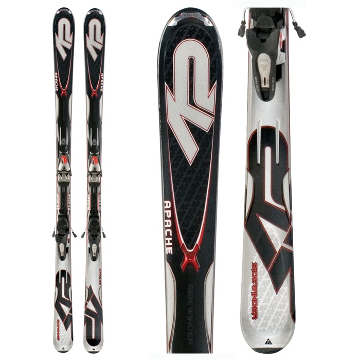 K2 Apache Sidewinder Skis + Marker MX 12.0 Bindings 2009 | evo