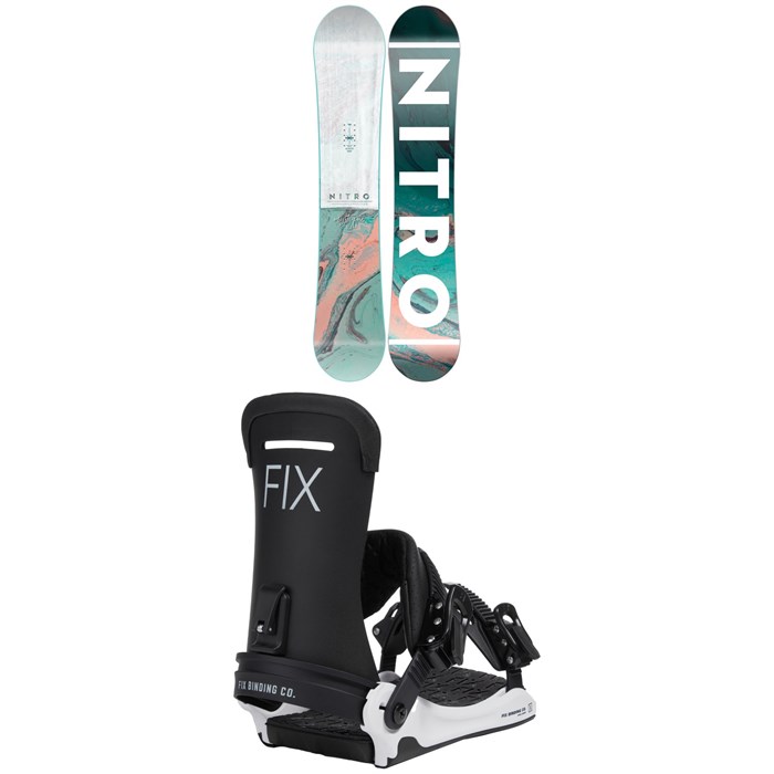 Nitro - Mystique Snowboard 2022 + Fix Opus Ltd Snowboard Bindings - Women's 2023