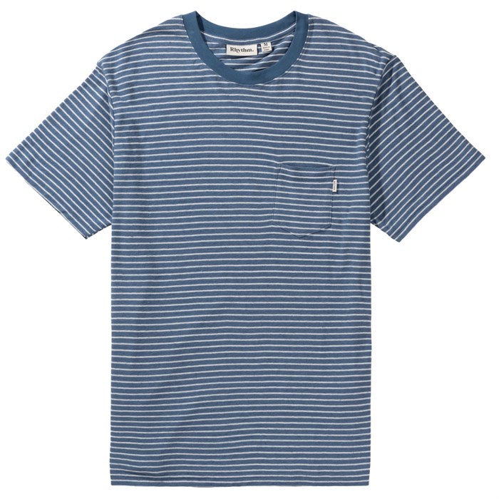 Rhythm - Linen Stripe Stripe Short-Sleeve T-Shirt - Men's