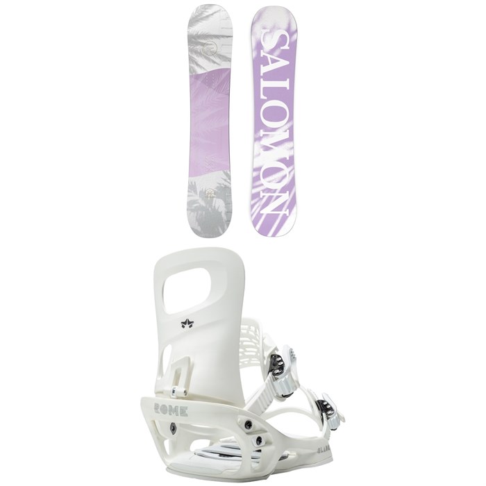 Salomon - Lotus X Snowboard 2023 + Rome Glade Snowboard Bindings - Women's 2021