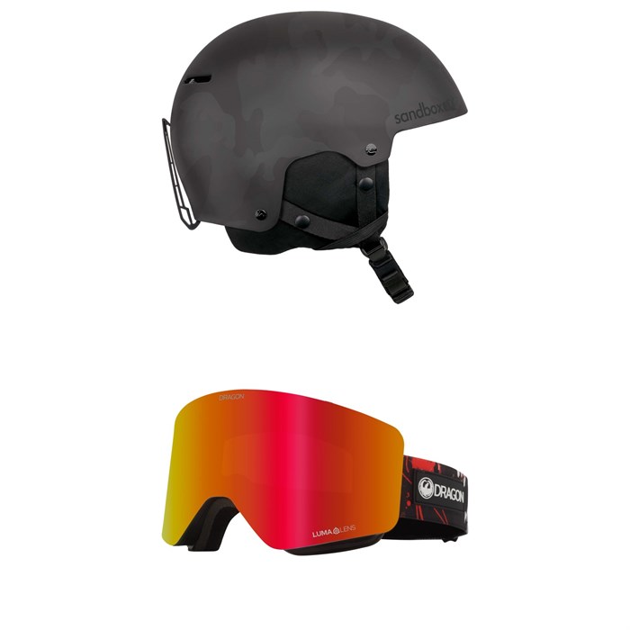Sandbox - Icon Snow Helmet + Dragon R1 OTG Goggles