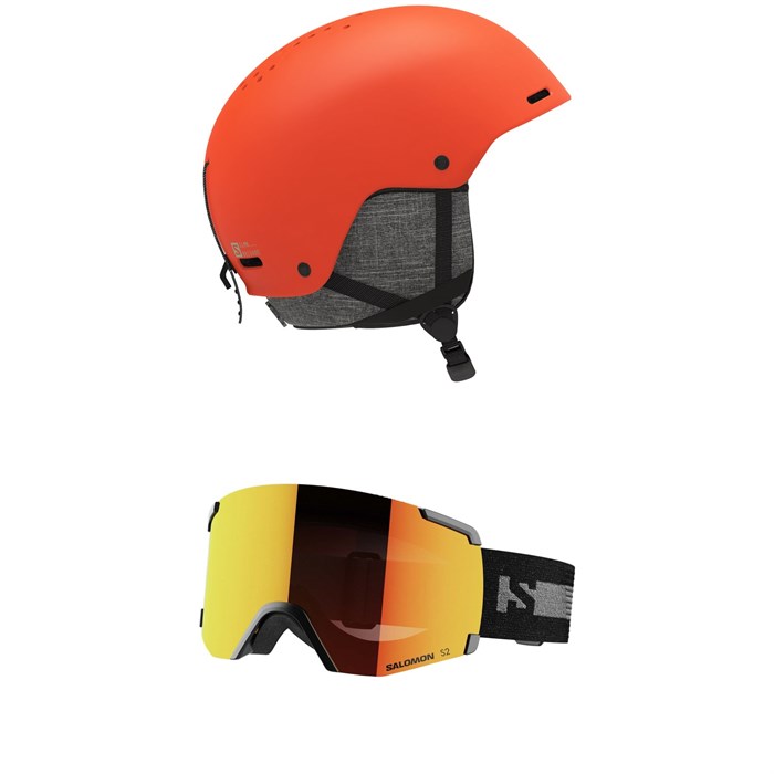 Salomon - Brigade Helmet + S/View Goggles