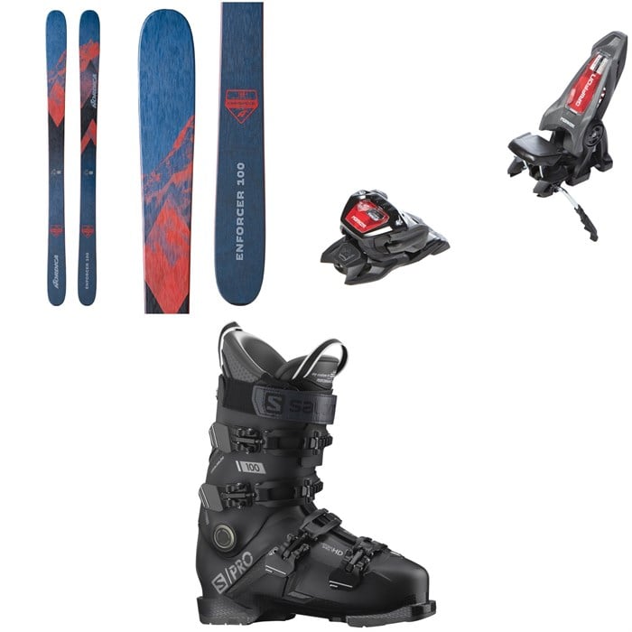 Nordica - Enforcer 100 Skis + Marker Griffon 13 ID Ski Bindings + Salomon S/Pro 100 GW Ski Boots 2023
