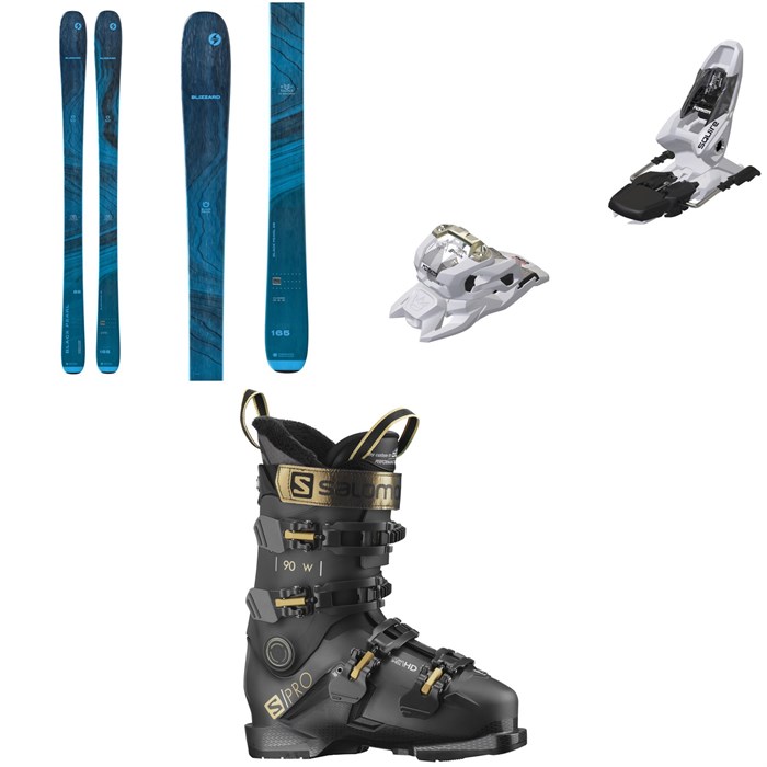 Blizzard - Black Pearl 88 Skis + Marker Squire 11 Ski Bindings + Salomon S/Pro 90 W GW Ski Boots - Women's 2023