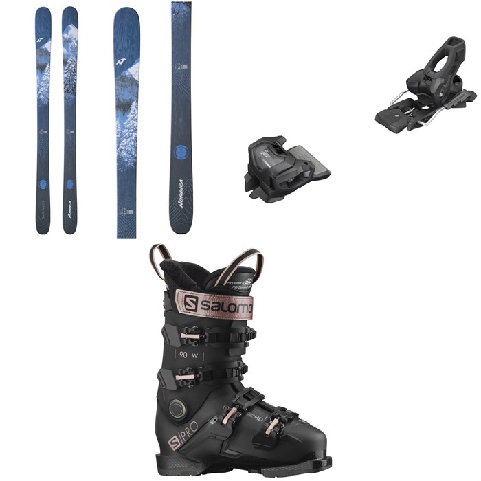 Nordica - Santa Ana 93 Skis + Tyrolia Attack 11 GW Ski Bindings + Salomon S/Pro 90 W GW Ski Boots - Women's 2023