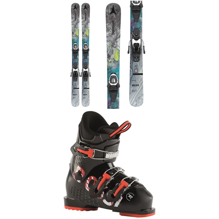 Atomic - Bent Jr Skis + L 6 GW Bindings + Rossignol Comp J3 Ski Boots - Kids' 2023