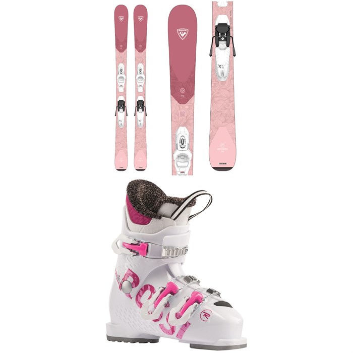 Rossignol - Experience Pro W Skis + Kid X 4 GW Bindings + Fun Girl J3 Ski Boots - Kids' 2023