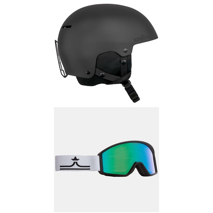 Sandbox - Icon Snow Helmet + Dragon x evo DXT OTG Goggles