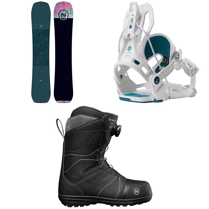 Nidecker - Venus SE Snowboard + Flow Juno Fusion Snowboard Bindings + Nidecker Maya Snowboard Boots - Women's 2023