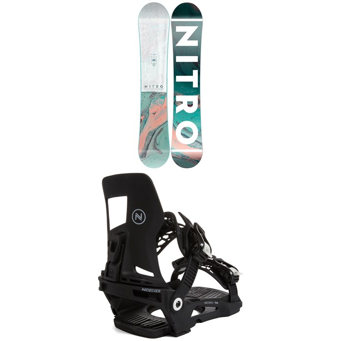 Nitro - Mystique Snowboard 2022 + Nidecker Muon-W SE Snowboard Bindings - Women's 2023